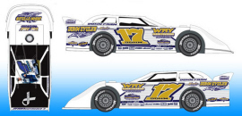 2021 Zach Dohm #17 Dirt Late Model 1/64 Diecast