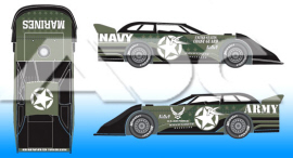 2022 Freddie Carpenter #Ok Military Tribute - Dirt Late Model 1/64 Diecast