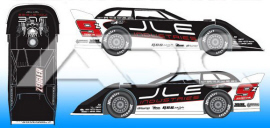 2022 Mason Zeigler #9z JLE Industries (Red) - Dirt Late Model 1/64 Diecast