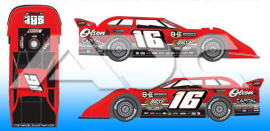 2022 Tyler Bruening #16 Dirt Late Model 1/64 Diecast