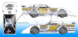 2022 Zach Dohm #17 Dirt Late Model 1/64 Diecast