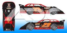 2023 Cory Hedgecock #23 Dirt Late Model 1/64 Diecast