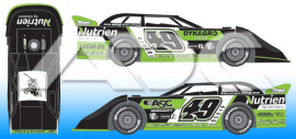 2023 Jonathan Davenport #49 Nutrien / World 100 - Dirt Late Model 1/64 Diecast