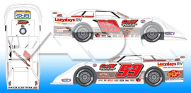 2023 Devin Moran #99 Dirt Late Model 1/64 Diecast