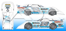 2023 Devin Moran #99 World 100 - Dirt Late Model 1/64 Diecast