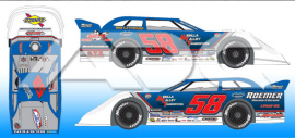 2023 Garrett Alberson #58 Dirt Late Model 1/64 Diecast