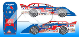 2023 Hudson ONeal #1 Valvoline - Dirt Late Model 1/64 Diecast