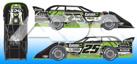 2023 Jason Feger #25 Dirt Late Model 1/64 Diecast