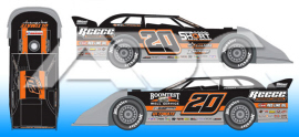 2023 Jimmy Owens #20 Dirt Late Model 1/64 Diecast