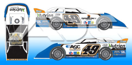 2023 Jonathan Davenport #49 Nutrien - Dirt Late Model 1/64 Diecast