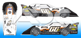 2023 Matt Cosner #66c Dirt Late Model 1/64 Diecast