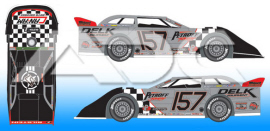 2023 Mike Marlar #157 World 100 - Dirt Late Model 1/64 Diecast