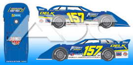 2023 Mike Marlar #157 Dirt Late Model 1/64 Diecast