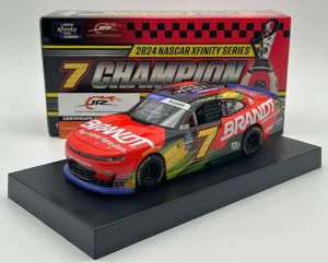 2024 Justin Allgaier #7 BRANDT - NASCAR xfinity Champion 1/24 Diecast - Autographed