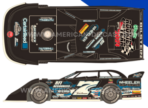 2024 Drake Troutman #7 Dirt Late Model 1/64 Diecast