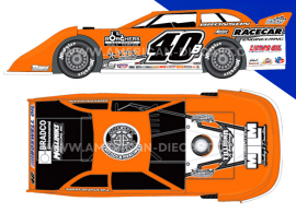 2024 Kyle Bronson #40B Dirt Late Model 1/64 Diecast