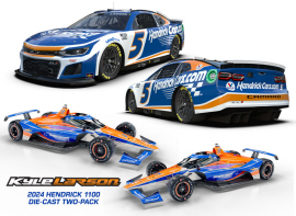 2024 Kyle Larson Hendrick 1100 2-Car Liquid Color Diecast Set