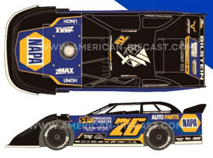 2024 Brandon Overton #76 NAPA / The DOME - Dirt Late Model 1/64 Diecast