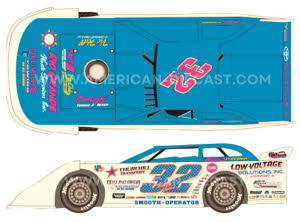 2025 Bobby Pierce #32 Eldora Dream - Dirt Late Model 1/64 Diecast