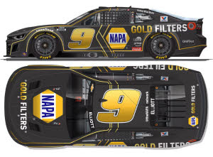 2025 Chase Elliott #9 NAPA Gold Filters 1/24 Diecast
