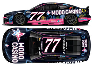 2025 Carson Hocevar #77 Modo Casino 1/24 Diecast
