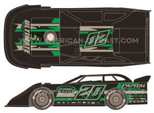 2025 Jimmy Owens #20 Dirt Late Model 1/64 Diecast