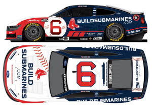 2025 Brad Keselowski #6 BuildSubmarines.com / Boston Red Sox 1/24 Diecast