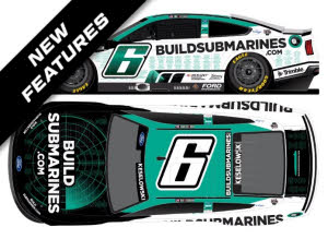 2025 Brad Keselowski #6 BuildSubmarines.com Tribute to Veterans 1/64 Diecast