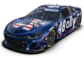 2025 Alex Bowman #48 ally Salutes 1/24 Diecast