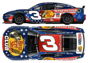 2026 Austin Dillon #3 Bass Pro Shops / Winchester Patriotic 1/24 Diecast