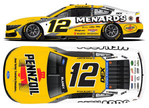 2026 Ryan Blaney #12 Menards / Pennzoil 1/64 Diecast