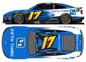 2026 Chris Buescher #17 Fifth Third Bank / Darlington Throwback 1/24 Diecast