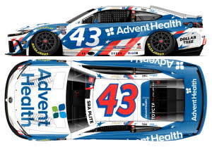2026 Erik Jones #43 AdventHealth Patriotic 1/24 Diecast