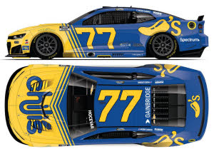 2026 Carson Hocevar #77 Chili's "Marg Machine" - Darlington Throwback 1/24 Diecast