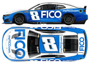 2026 Kyle Busch #8 FICO 1/24 Diecast