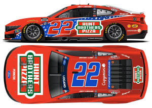2026 Joey Logano #22 Hunt Brothers Pizza Red Patriotic 1/24 Diecast