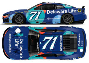2026 Michael McDowell #71 Delaware Life 1/24 Diecast