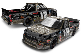 2021 Tate Fogleman #12 Traeger - Talladega Win / Raced Truck 1/24 Diecast