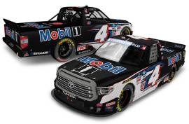 2021 John Hunter Nemechek #4 Mobil 1 - Charlotte Win / Raced Truck 1/24 Diecast