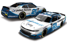 2022 Austin Hill #21 United Rentals - Daytona Win / Raced 1/24 Diecast