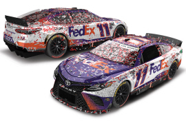 2022 Denny Hamlin #11 FedEx Ground - Charlotte Win / Raced 1/64 Diecast