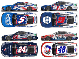 2023 Hendrick Motorsports - NASCAR Salutes 4-Car 1/64 Diecast Set