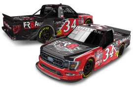 2023 Brett Moffitt #34 FR8Auctions.com - Talladega Win / Raced Truck 1/24 Diecast