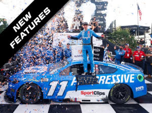2025 Denny Hamlin #11 Progressive - Dover Win / Raced 1/64 Diecast