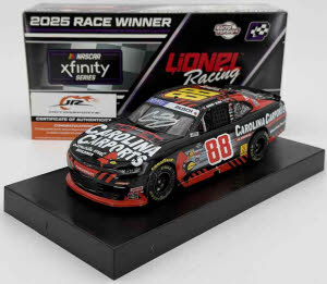 2025 Connor Zilisch #88 Carolina Carports - Dover Win / Raced 1/24 Diecast - Autographed