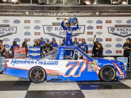 2025 Rajah Caruth #71 HendrickCars.com - Nashville Win / Raced Truck 1/24 Diecast