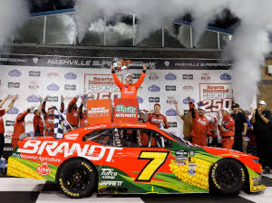 2026 Justin Allgaier #7 BRANDT - Nashville Win / Raced 1/64 Diecast