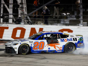 2026 Christopher Bell #20 Mobil 1 - Darlington Win / Raced 1/24 Diecast