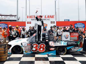 2026 Chandler Smith #38 QuickTie - North Wilkesboro Win / Raced Truck 1/24 Diecast