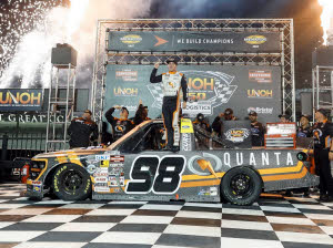 2026 Jake Garcia #98 Quanta Services - Bristol Win / Raced Truck 1/24 Diecast